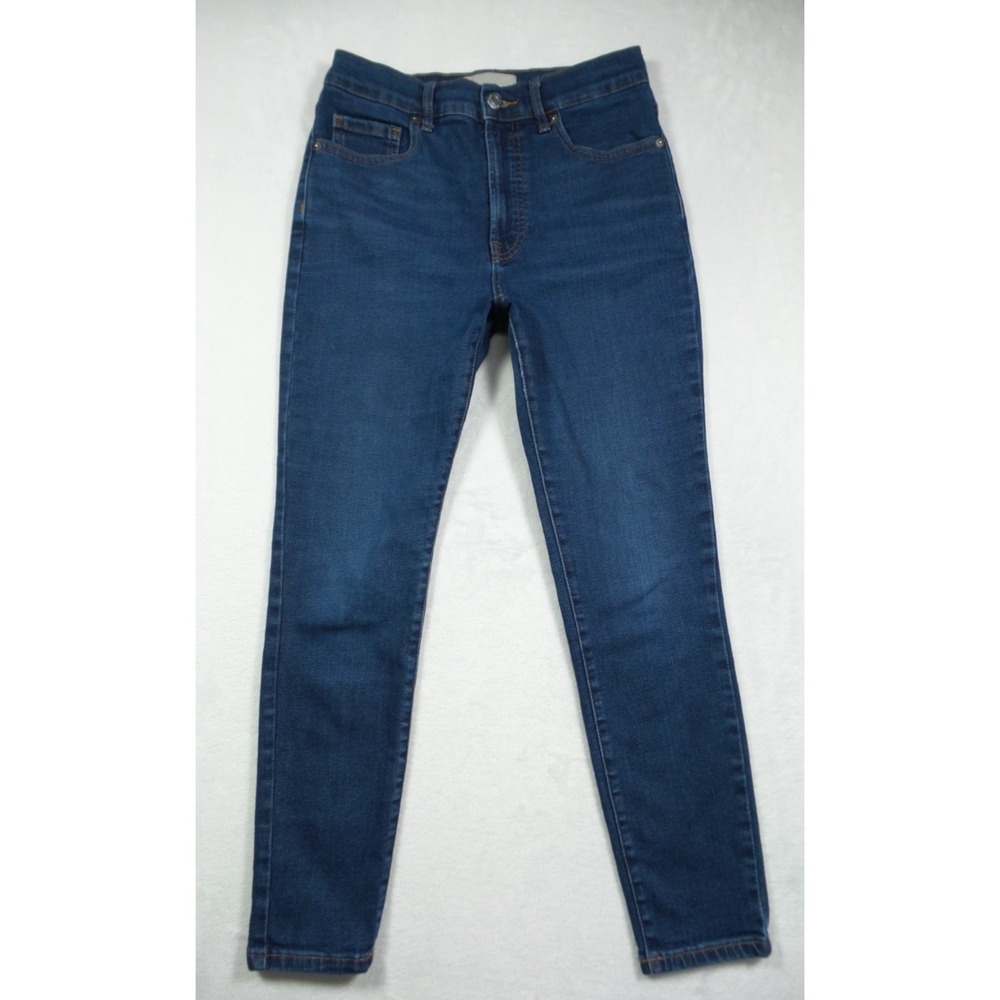 Everlane Jeans Womens Size 27 Blue Denim Ankle High Rise Stretch Dark Wash